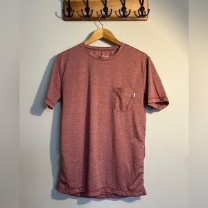 Vuori Men’s T shirt medium Red/Salmon